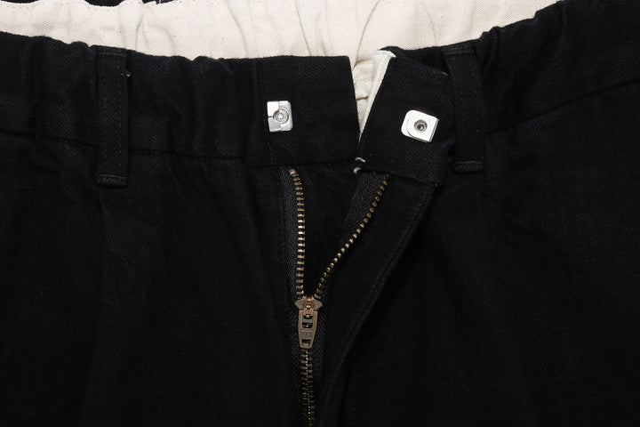 Sugar & Co SGR-S01 12oz selvedge black denim gentle pants zipper