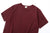 Samurai Jeans SJST-TW01 extra heavyweight T-shirt made in Japan crew neck bordeaux detail front 