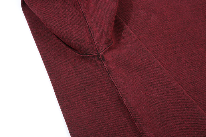 Samurai Jeans SJST-TW01 extra heavyweight T-shirt made in Japan crew neck bordeaux side seam