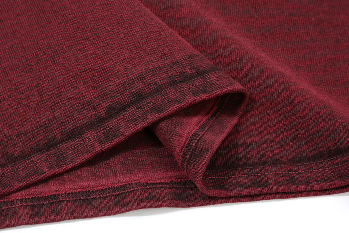 Samurai Jeans SJST-TW01 extra heavyweight T-shirt made in Japan crew neck bordeaux hem