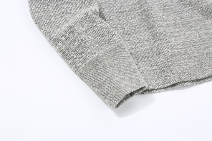 UES 602530 Half Cardigan Stitch Long Sleeve T-Shirt – Crew Neck