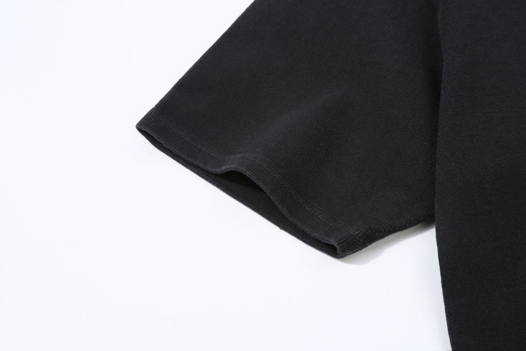 Samurai Jeans SJST-TW01 extra heavyweight T-shirt made in Japan crew neck black sleeve