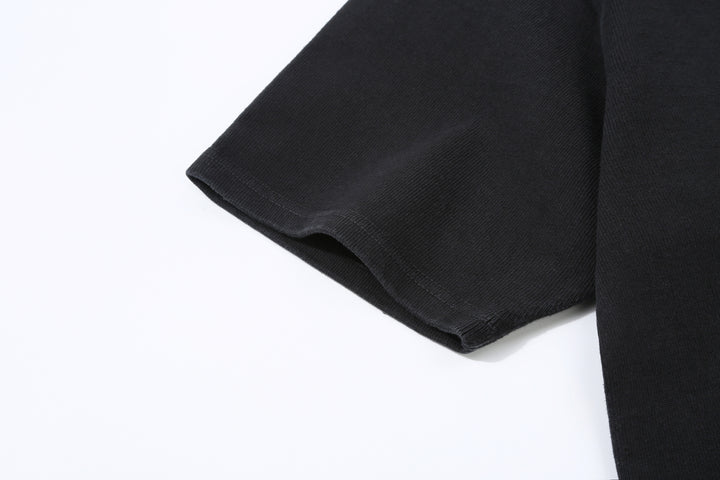 Samurai Jeans SJST-TW01 extra heavyweight T-shirt made in Japan crew neck black sleeve
