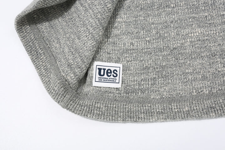 UES 602530 Half Cardigan Stitch Long Sleeve T-Shirt – Crew Neck