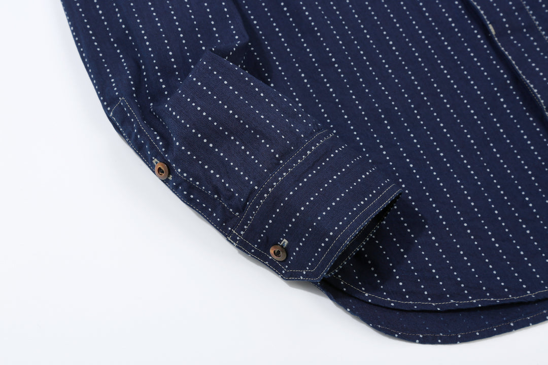 DALEE’S & CO. Signal Savvy Indigo Wabash Work Shirt – Cuff and Sleeve Placket