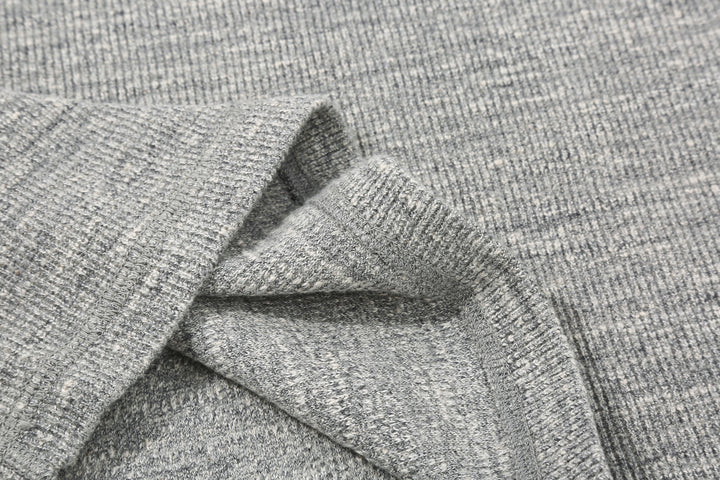 UES 662531 Half Cardigan Stitch Long Sleeve T-Shirt – Henley Neck