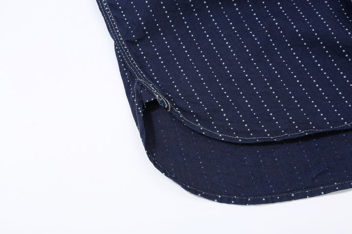 DALEE’S & CO. Signal Savvy Indigo Wabash Work Shirt – Side Hem Detail