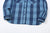 Samurai Jeans SKN24-01W rain drop kasuri sashiko flannel work shirt front view hem