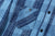 Samurai Jeans SKN24-01W rain drop kasuri sashiko flannel work shirt front view right pocket