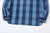 Samurai Jeans SKN24-01W rain drop kasuri sashiko flannel work shirt back view hem