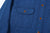 Samurai Jeans SSS25-AHBW Asagi natural indigo herringbone work shirt front view chest pocket right