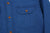 Samurai Jeans SSS25-AHBW Asagi natural indigo herringbone work shirt front view chest pocket left