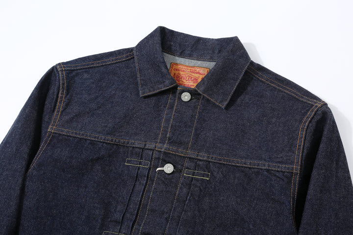 boncoura 15oz selvedge denim type 1 jacket indigo made in japan
