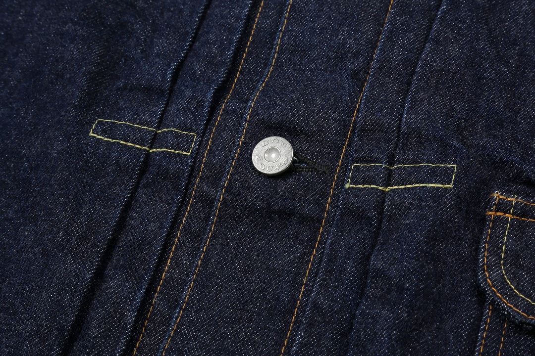 boncoura 15oz selvedge denim type 1 jacket indigo made in japan