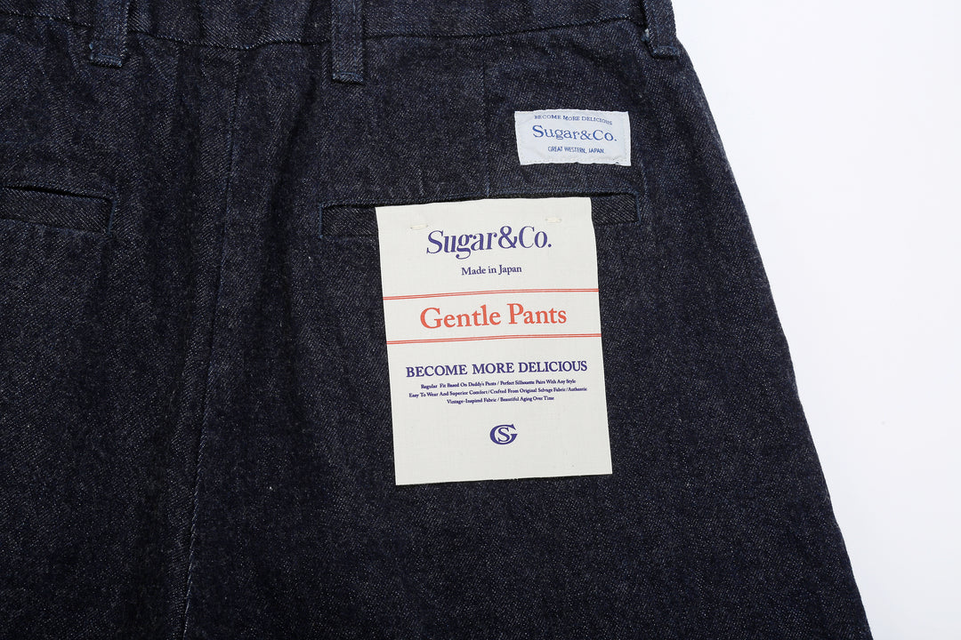 Sugar & Co SGR-S01 12oz selvedge indigo denim gentle pants back pocket