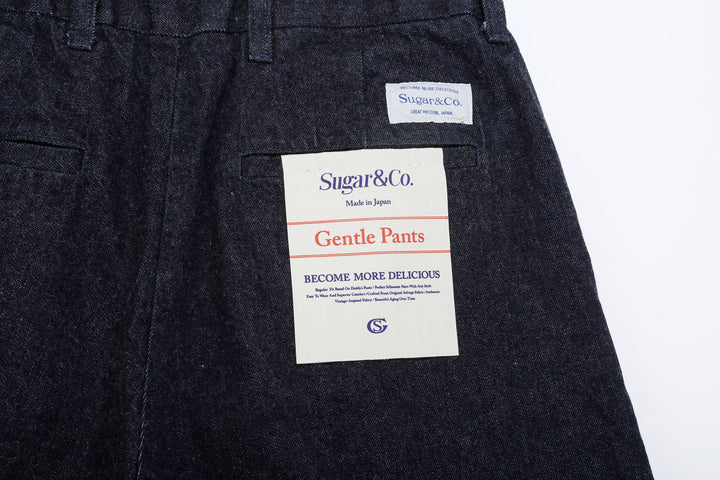 Sugar & Co SGR-S01 12oz selvedge indigo denim gentle pants back pocket