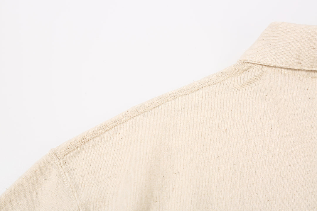 Samurai Jeans SJST-SC04 Samurai Cotton Polo Shirt Made in Japan Natural Shoulder Seam