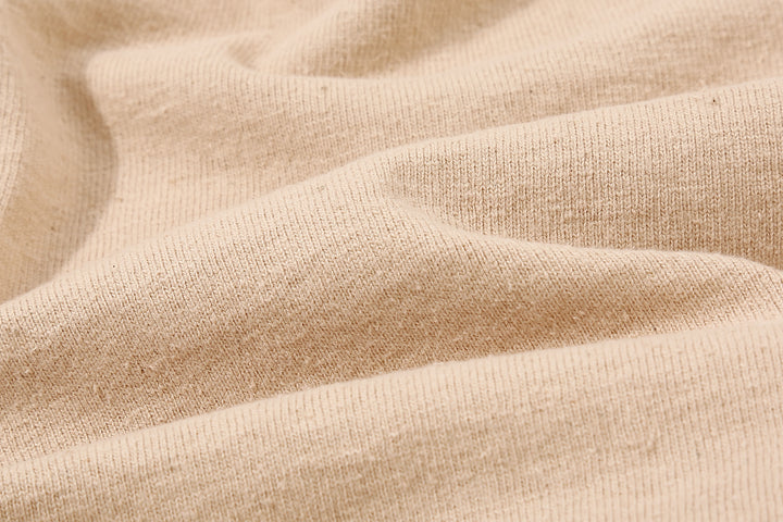 Samurai Jeans SJST-SC04 Samurai Cotton Polo Shirt Made in Japan Natural Fabric Close Up