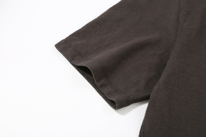 Samurai Jeans SJST-SC04 Samurai Cotton Polo Shirt Made in Japan Kuromame Sleeve