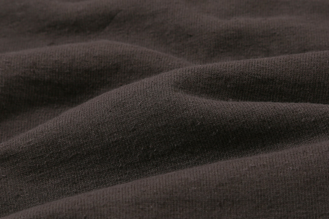 Samurai Jeans SJST-SC04 Samurai Cotton Polo Shirt Made in Japan Kuromame Fabric Close Up
