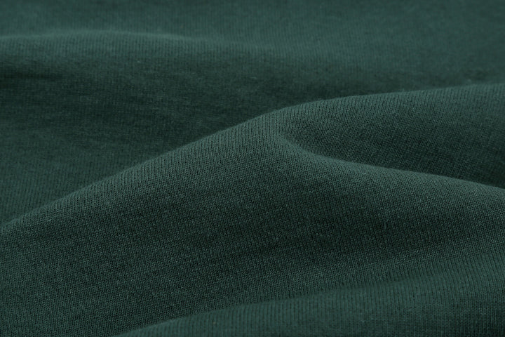 Deluxeware S101-00 20oz Loopwheeled Sweatshirt in D.Green – Loopwheel Jersey Fabric Detail