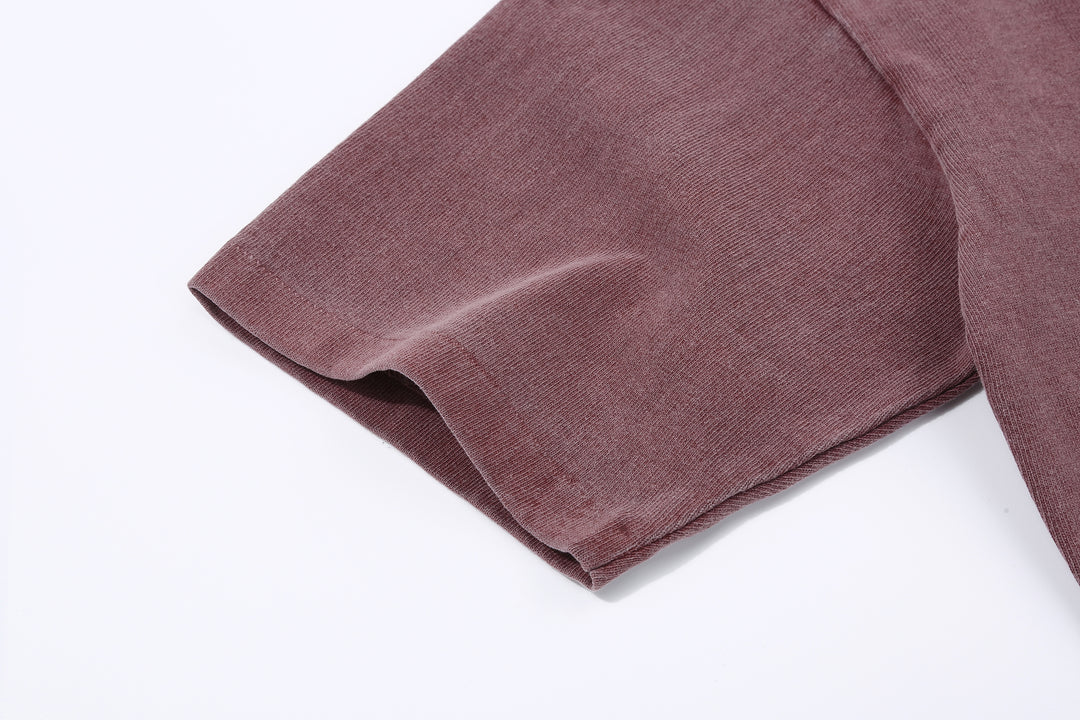 Dubble Works 37001-PD Stand Wheeler Heavyweight T-Shirt - Pigment Dyed Made in Japan Neck Detail Sleeve 