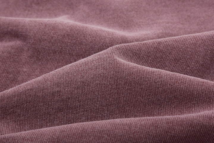 Dubble Works 37001-PD Stand Wheeler Heavyweight T-Shirt - Pigment Dyed Made in Japan Fabric Close Up