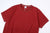 The Flat Head FN-THC-054SP eagle embroidery style print T-shirt light red front view detail