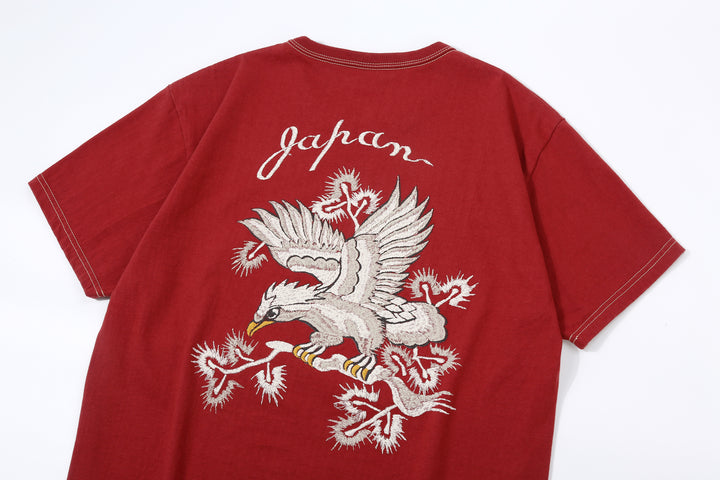 The Flat Head FN-THC-054SP Eagle Graphic T-Shirt - Crew Neck