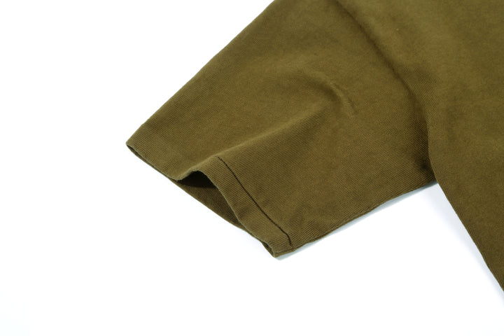 Dubble Works 37001 Stand Wheeler Heavyweight T-Shirt Made in Japan sleeve olive