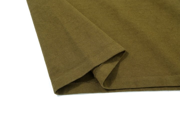 Dubble Works 37001 Stand Wheeler Heavyweight T-Shirt Made in Japan hem olive