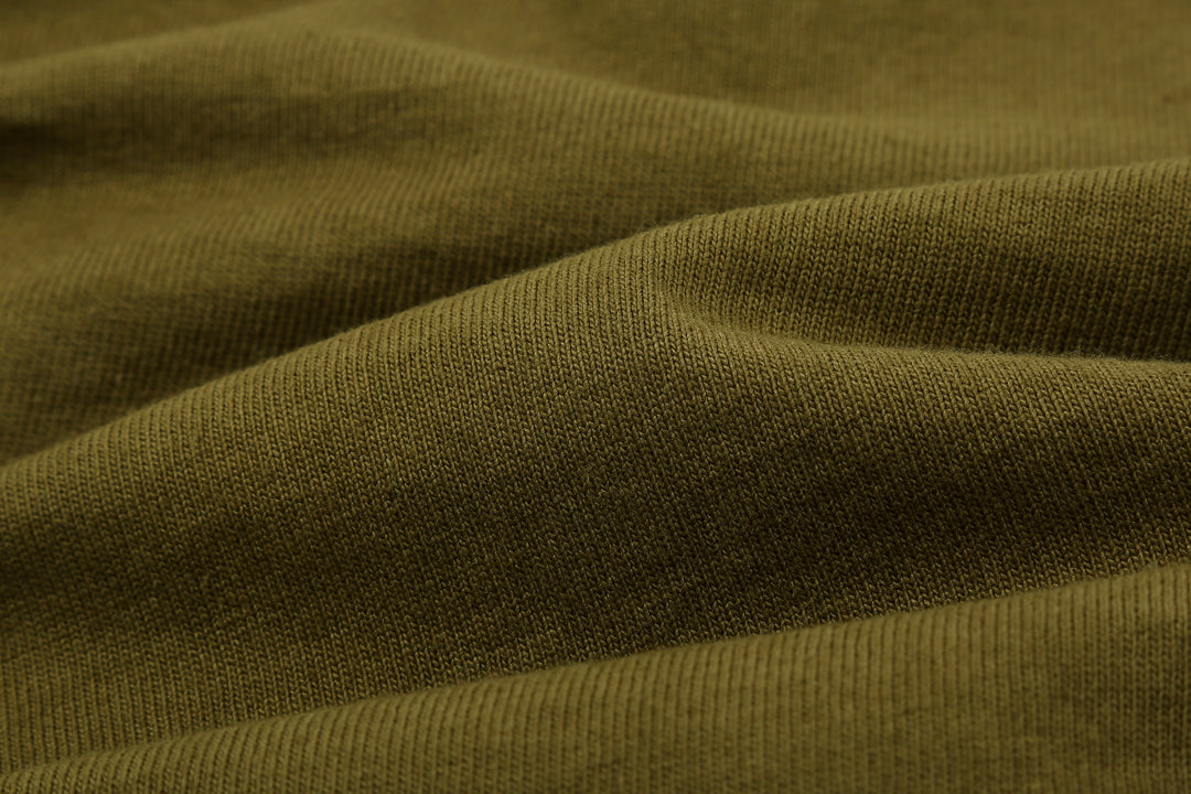 Dubble Works 37001 Stand Wheeler Heavyweight T-Shirt Made in Japan fabric close up