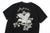 The Flat Head FN-THC-054SP eagle embroidery style print T-shirt black logo close up