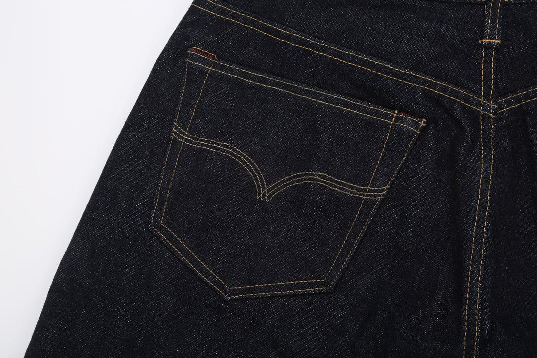 Deluxeware DX7022 22oz Selvedge Denim Jeans – Back Pocket Stitching