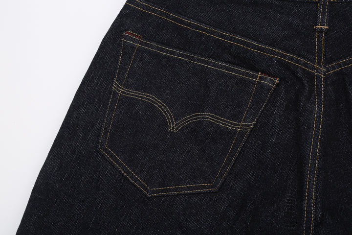 Deluxeware DX7022 22oz Selvedge Denim Jeans – Back Pocket Stitching