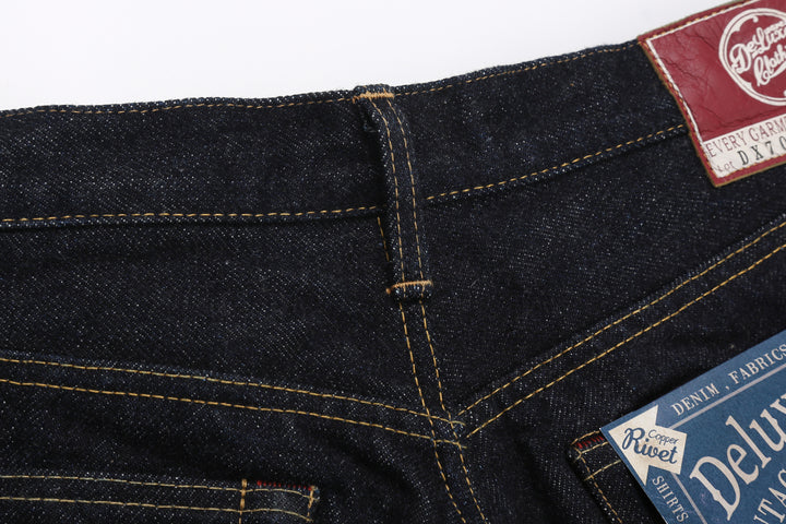 Deluxeware DX7022 22oz Selvedge Denim Jeans – Back Waistband Centre Belt Loop