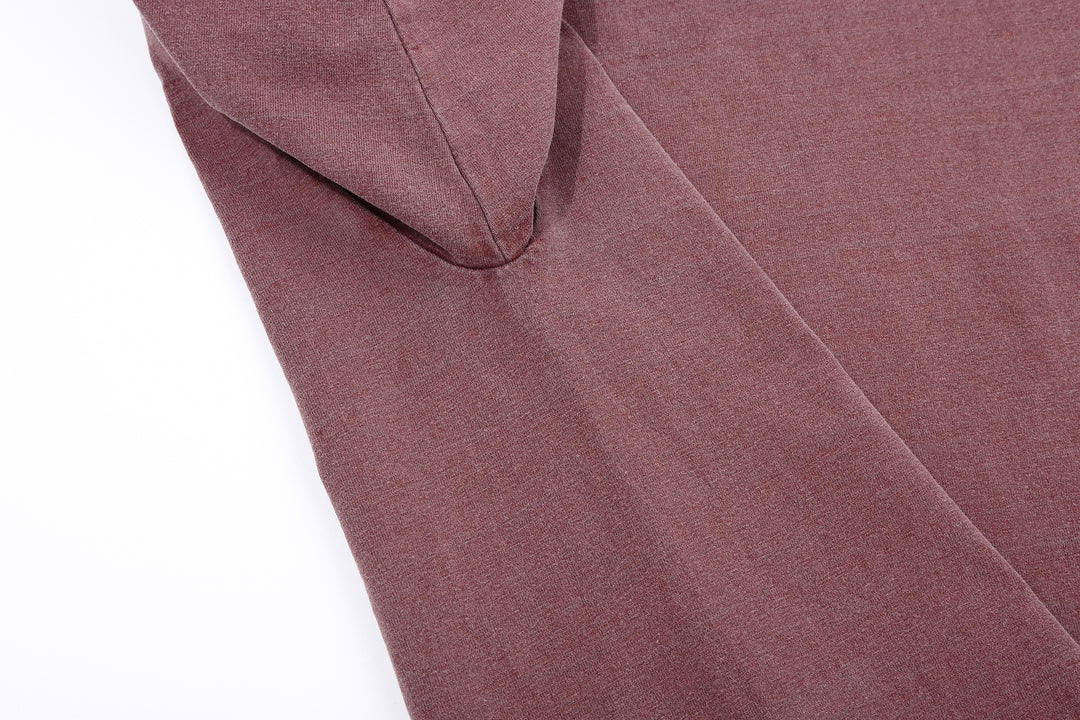 Dubble Works 7.7oz Recycled Cotton Slub Jersey T-Shirt Made in Japan Side Detail ダブルワークス  半袖Tシャツ