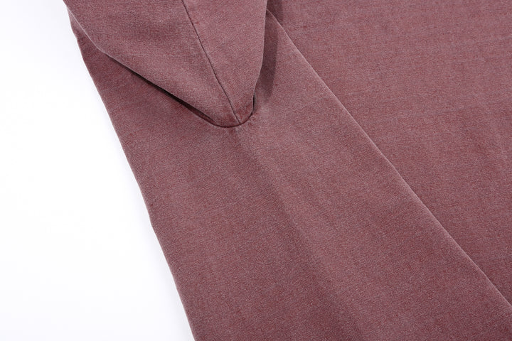 Dubble Works 7.7oz Recycled Cotton Slub Jersey T-Shirt Made in Japan Side Detail ダブルワークス  半袖Tシャツ