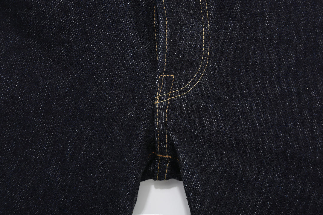Deluxeware DX7022 22oz Selvedge Denim Jeans – Front Crotch Construction