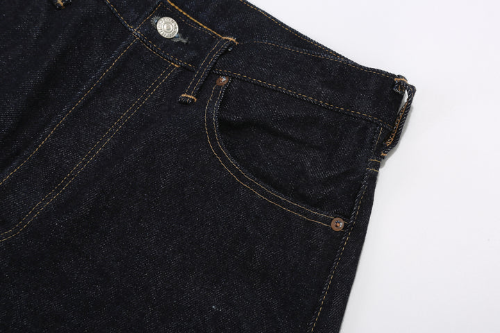 Deluxeware DX7022 22oz Selvedge Denim Jeans – Front Pocket and Rivet Detail