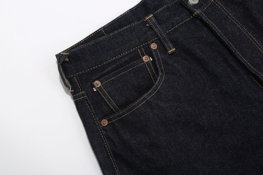 Deluxeware DX7022 22oz Selvedge Denim Jeans – Front Pocket Construction