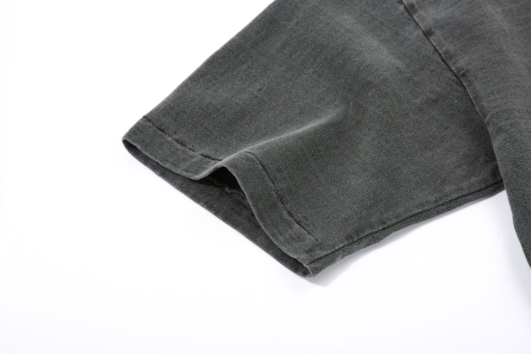 Dubble Works 7.7oz Recycled Cotton Slub Jersey T-Shirt Made in Japan Sleeve Detail ダブルワークス  半袖Tシャツ