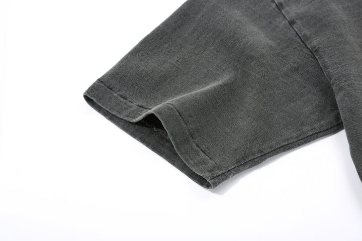 Dubble Works 7.7oz Recycled Cotton Slub Jersey T-Shirt Made in Japan Sleeve Detail ダブルワークス  半袖Tシャツ