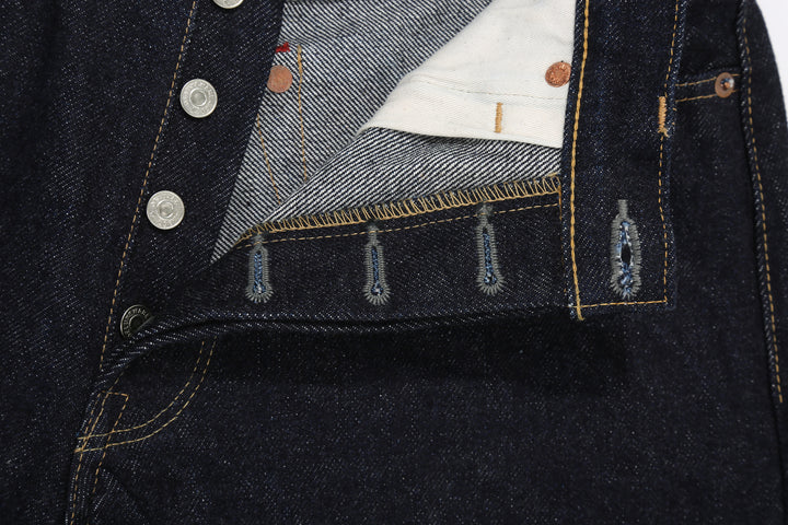 Deluxeware DX7022 22oz Selvedge Denim Jeans – Buttonholes Detail