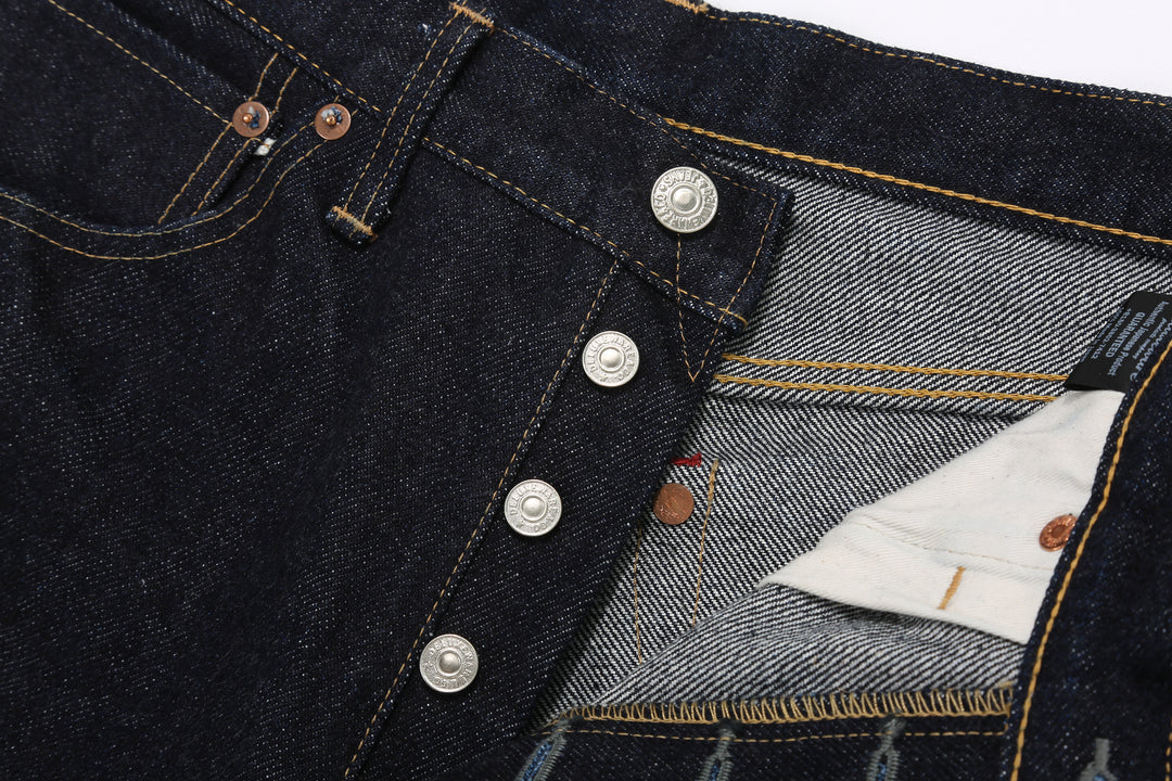 Deluxeware DX7022 22oz Selvedge Denim Jeans – Buttons Detail