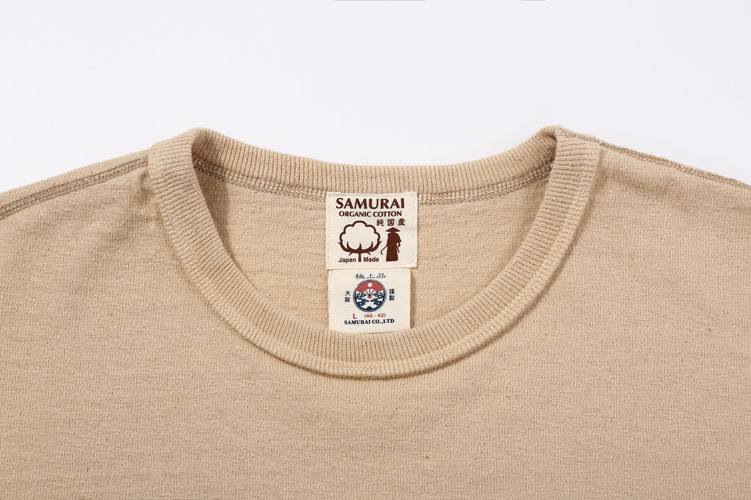 Samurai Jeans SJST-SC01 Samurai Cotton Crew Neck T-Shirt Made in Japan light kuri label