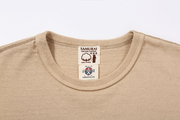 Samurai Jeans SJST-SC01 Samurai Cotton Crew Neck T-Shirt Made in Japan light kuri label