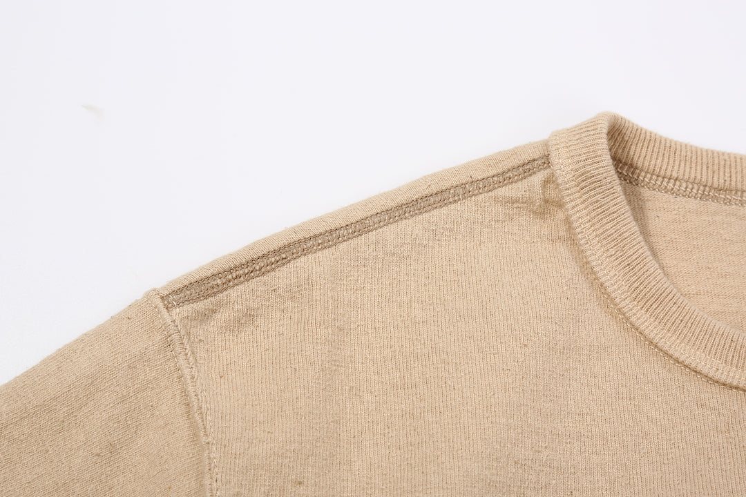 Samurai Jeans SJST-SC01 Samurai Cotton Crew Neck T-Shirt Made in Japan light kuri shoulder seam