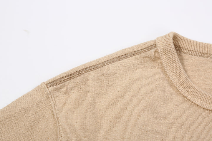 Samurai Jeans SJST-SC01 Samurai Cotton Crew Neck T-Shirt Made in Japan light kuri shoulder seam