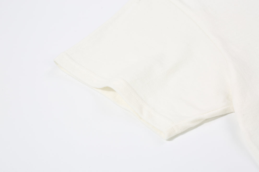 WASEW WSW-001-20 6.2oz Loopwheeled Pack T-Shirt in crew neck, made from custom loopwheeled jersey in Wakayama Japan sleeve cuff